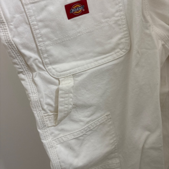 Dickies White Carpenter Pants — 29x30, Utility Workwear, Straight Leg - Picture 3 of 3